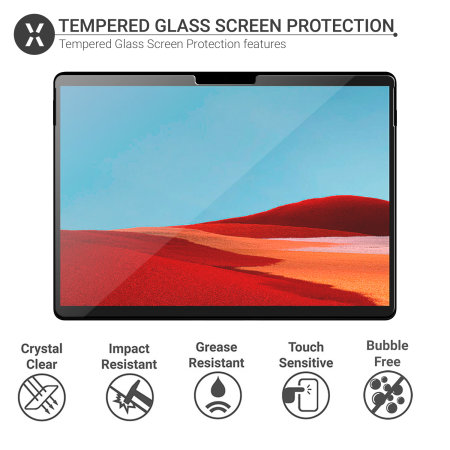 Protector de Pantalla Microsoft Surface Pro X Olixar Cristal Templado