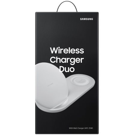 Offizieller Galaxy A71 Super Fast Qi Charger Duo Ladegerät - Weiß