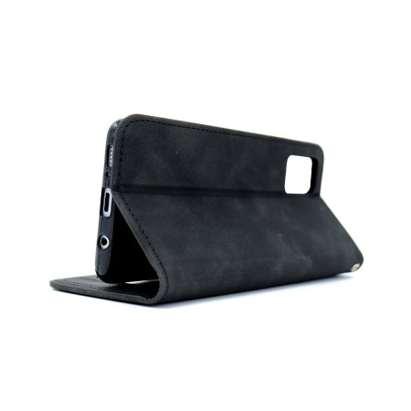 Olixar Leather-Style Samsung Galaxy A51 Wallet Stand Case - Black