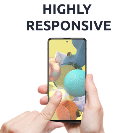 Olixar Samsung Galaxy A51 gehärtetes Glas Bildschirmschutzfolien