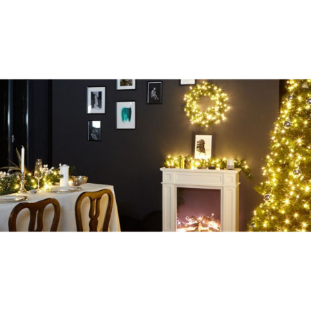 Twinkly 190 LEDs App Controlled Smart Decorations Icicle Light Gold Edition 