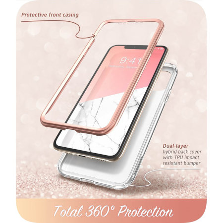 i-Blason Cosmo iPhone 11 Pro Slim Case & Screen Protector - Marble