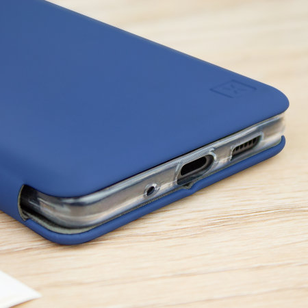 Olixar Soft Silicone Samsung Galaxy S20 Plus Wallet Case - Navy Blue