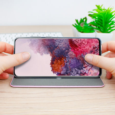 Olixar Soft Silicone Samsung Galaxy S20 Hoesje Portemonnee - Roze