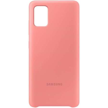 Offizielle Silicone Cover Samsung Galaxy A71 hülle – Rosa