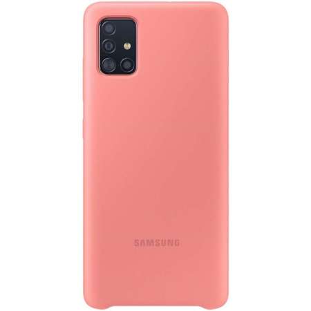 Offizielle Silicone Cover Samsung Galaxy A71 hülle – Rosa