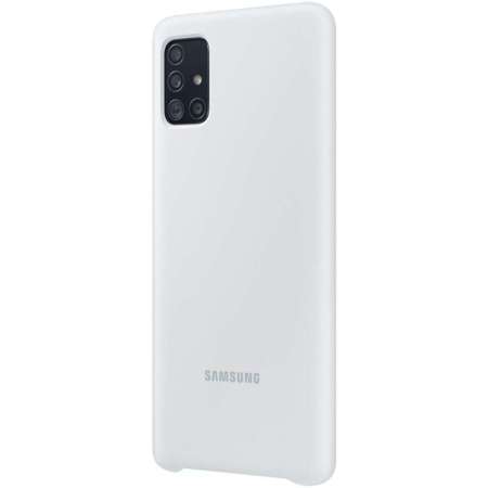 Offizielle Silicone Cover Samsung Galaxy A51 hülle – Weiß