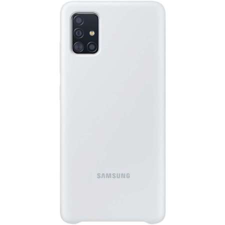 Olixar Samsung Galaxy A51 Soft Silicone Skal - Vit