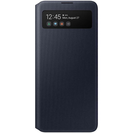 Offizielle S-View Flip Cover Samsung Galaxy A51 tasche – Schwarz