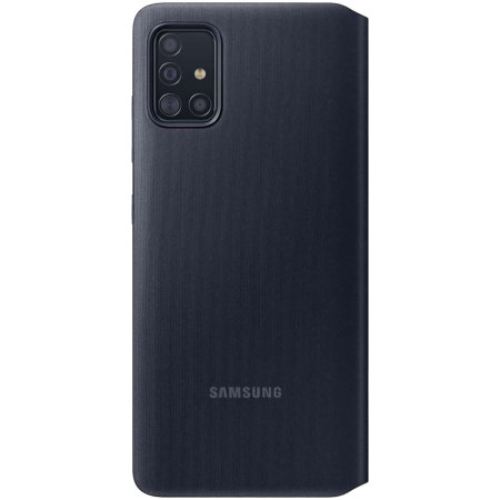 Officiell Samsung Galaxy A51 S-View Flip Cover Skal - Svart