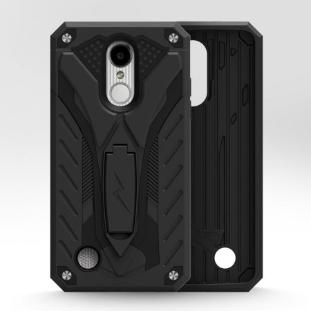 Zizo Static Kickstand & Tough Case For LG K8S - Black