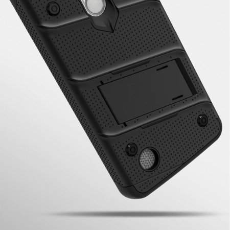 Coque LG Rebel 4 Zizo Bolt & Protection d'écran – Noir