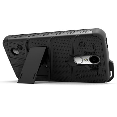 Coque LG Rebel 4 Zizo Bolt & Protection d'écran – Noir