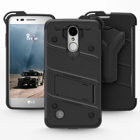 Zizo Bolt Series LG Aristo 3 Case & Screen Protector - Black