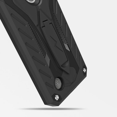 Zizo Static Kickstand & Tough Case For LG Rebel 4 - Black