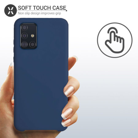 Olixar Silicone Samsung Galaxy A51 hülle – Blau