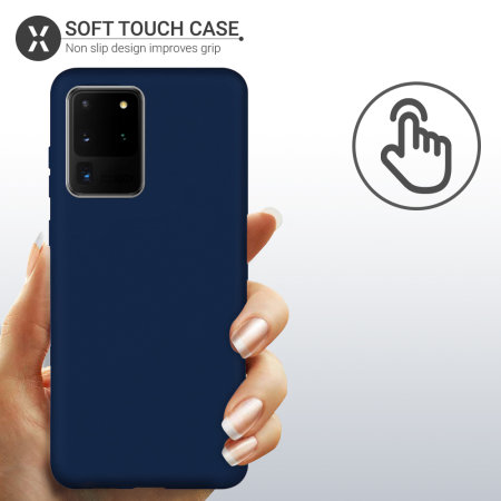 Olixar Samsung Galaxy S20 Ultra Soft Silicone Case - Midnight Blue