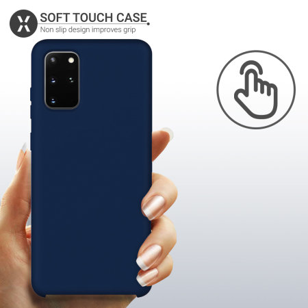 Olixar Samsung Galaxy S20 Plus Soft Silicone Case - Midnight Blue