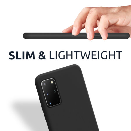 Coque Samsung Galaxy S10 Lite Olixar en silicone doux – Noir