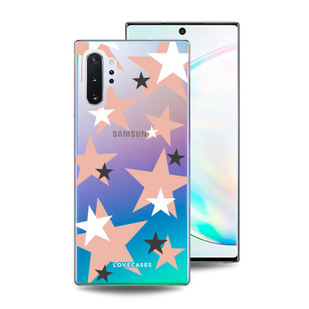 LoveCases Samsung Galaxy Note 10 Plus 5G Gel Case - Pink Stars