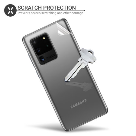 Olixar Samsung Galaxy S20 Ultra TPU-skärmskydd fram och bak