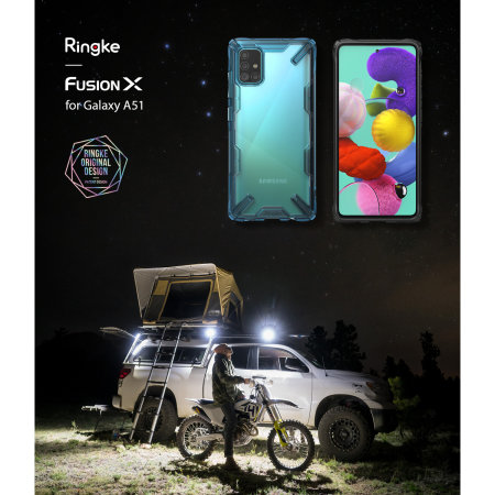 Rearth Ringke Fusion X Samsung Galaxy A51 Deksel - Space Blå