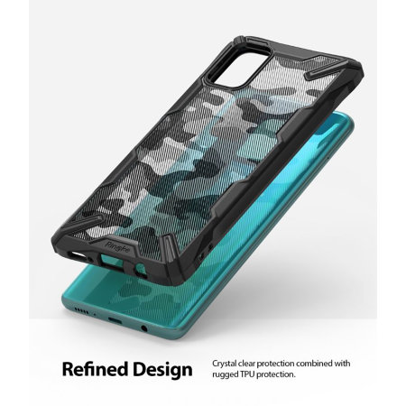 Rearth Ringke Fusion X Samsung Galaxy A51 Deksel - Camo Svart
