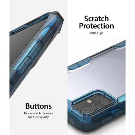 Ringke Fusion X Samsung Galaxy A71 Tough Case - Space Blue