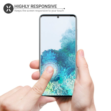 Olixar Samsung Galaxy S20 Fall kompatibel Glas-Schirm-Schutz