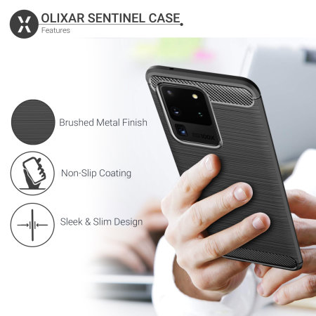 Olixar Sentinel Samsung S20 Ultra Hülle und Panzerglas Schutzfolie