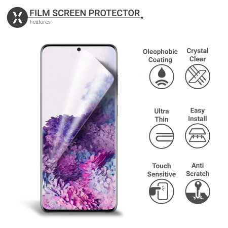 Olixar Samsung Galaxy S20 Plus Film Screen Protector 2-in-1 Pack