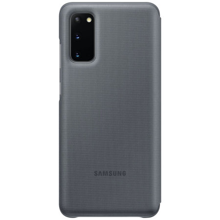 Offizielle LED View Cover Samsung Galaxy S20 Tasche - Grau