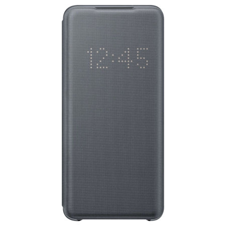 Offizielle LED View Cover Samsung Galaxy S20 Tasche - Grau