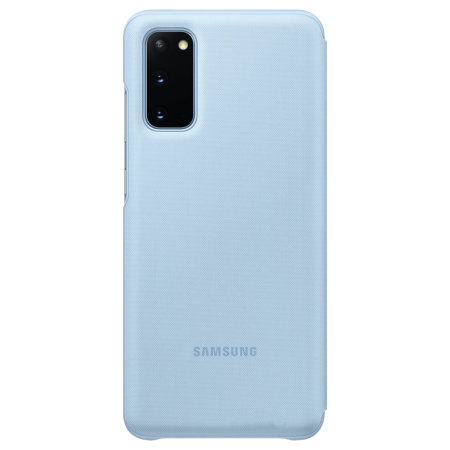 Housse officielle Samsung Galaxy S20 LED View Cover – Bleu ciel