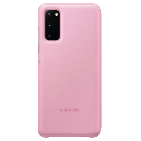 Officiële LED View Cover Samsung Galaxy S20 Hoesje - Roze
