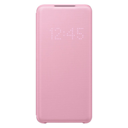 Officiële LED View Cover Samsung Galaxy S20 Hoesje - Roze