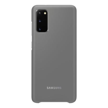 Official LED Cover  Samsung Galaxy S20 Kotelo - Harmaa