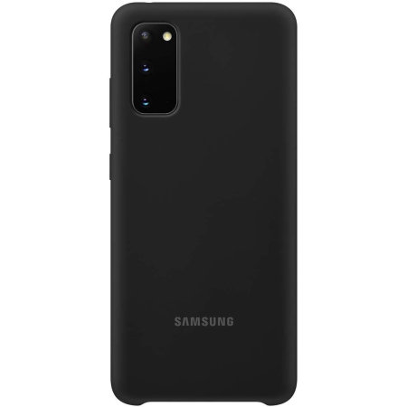 Official Silicone Cover  Samsung Galaxy S20 Kotelo - Musta
