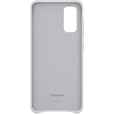 Offizielle Leather Cover Samsung Galaxy S20 Hülle - Grau