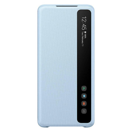 Housse officielle Samsung S20 Plus Clear View Cover – Bleu ciel