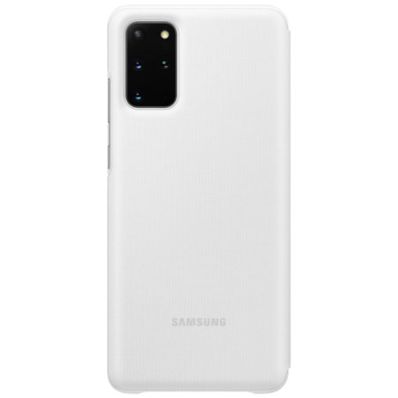 Virallinen LED View Cover Samsung S20 Plus Suojakotelo - Valkoinen