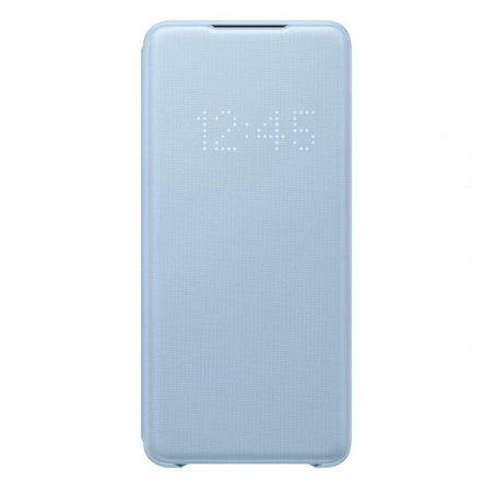 Offizielle LED View Cover Samsung Galaxy S20 Plus Hülle - Himmelblau