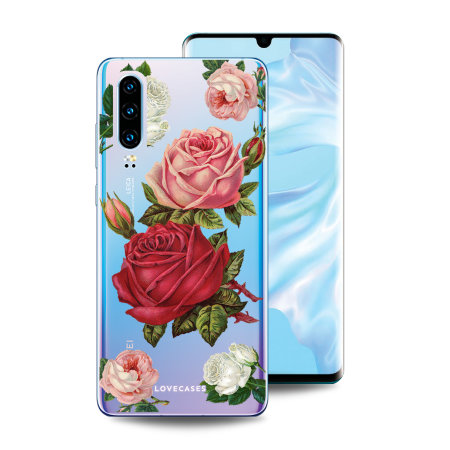 LoveCases Huawei P30 Gel Case - Roses