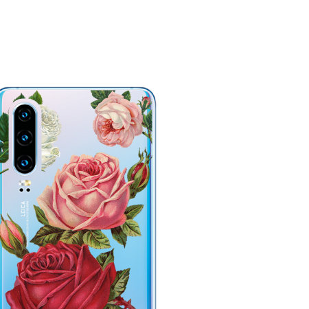 LoveCases Huawei P30 Gel Case - Roses