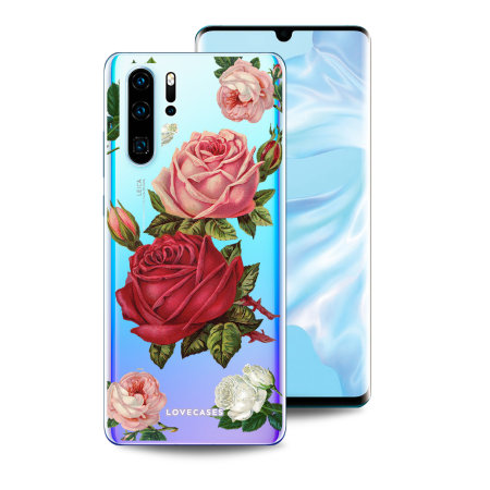 LoveCases Huawei P30 Pro Roses Clear Phone Case