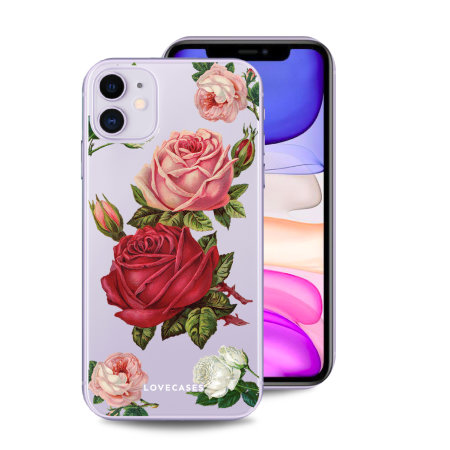 LoveCases iPhone 11 Roses Clear Phone Case