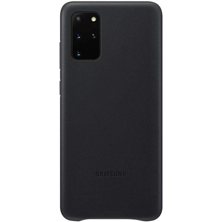 Offisielle Samsung Galaxy S20 Plus Leather Cover Deksel - Svart
