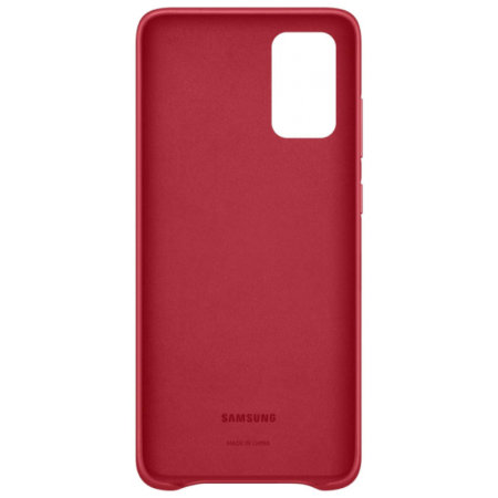 Funda Oficial Samsung Galaxy S20 Plus Leather Cover - Roja