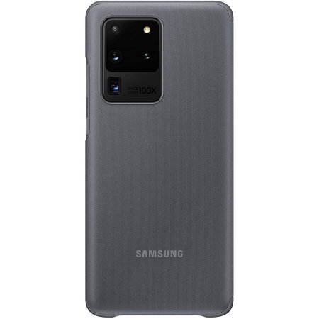 Officieel Samsung Galaxy S20 Ultra Clear View Cover Hoesje - Grijs