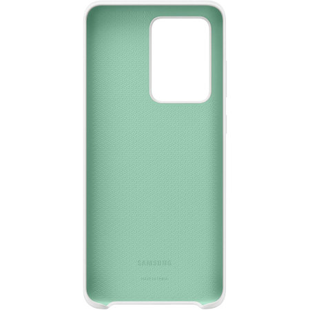 Offizielle Silicone Cover Samsung Galaxy S20 Ultra Hülle - Weiß